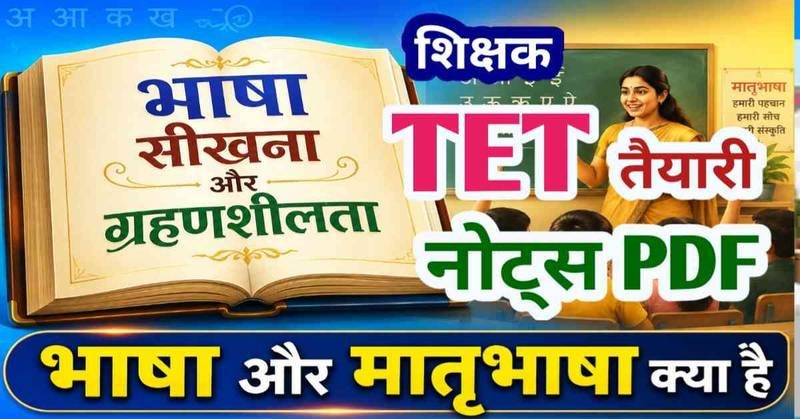 भाषा सीखना और ग्रहणशीलता || भाषा और मातृभाषा क्या हैं? परिभाषाएँ || हिन्दी भाषा का शिक्षा शास्त्र thumbnail